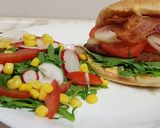Pas rețetă Burger de vită cu ou 6 fotografie