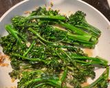 A picture of step 2 of Sautéed Broccolini.