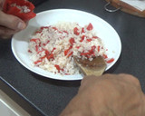 Foto del paso 3 de la receta: Pimientos del piquillo rellenos de arroz, gambas y Bacalao