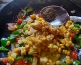 A picture of step 3 of Sweet corn chaat.