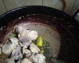 A picture of step 1 of Chicken karahi.