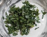 A picture of step 2 of Coriander Steamed Rice Cakes (Tiffin recipe).