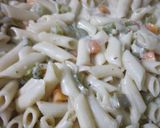 A picture of step 4 of Chessey creamy pasta # every day veg.