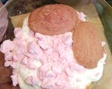 Foto del paso 3 de la receta Pastel de queso en amarillo, blanco y rosa
