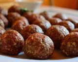 A picture of step 1 of Round Spicy Mini Kebabs #CharityRecipe.