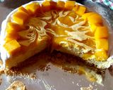 A picture of step 6 of Mango cheese cake.