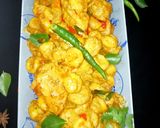 टाइनी राइस डम्पलिंग्स इन अवधी मलाई चिकन(Tiny rice dumplings in Awadhi malai chicken) रेसिपी चरण 9 फोटो