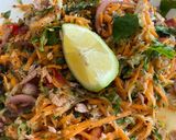 A picture of step 4 of Shredded tuna salad.