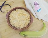Une image de l'étape 6 de Crumble coco à la banane flambée.