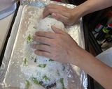 A picture of step 4 of Salt baked barramundi.