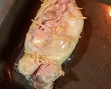 Foto del paso 6 de la receta: Pollo relleno con papas noisette de queso