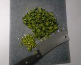 A picture of step 2 of Alu peethi (Potato filling).
