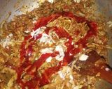A picture of step 5 of Spicy Fajita pasta.