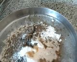 A picture of step 1 of Sindhi Kali Mirchi Koki.