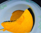 A picture of step 4 of Dalgona candy (squidgame candy).