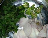 A picture of step 2 of Fry keri ki chutney.