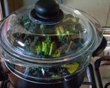 A picture of step 1 of Vegan Kale Pesto.