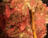 A picture of step 3 of Italian Style Homemade Spaghetti with meat sauce.