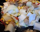 Foto langkah ke 4 dari resep Tumis Sawi Putih Jagung Manis.