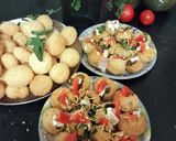A picture of step 4 of Mumbai famous street food Instant Dahi puri chaat.