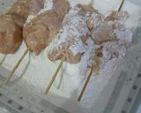 A picture of step 4 of 3 ingredients chicken sticks.