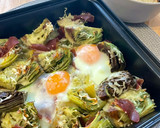 Foto del paso 5 de la receta: Alcachofas con patata y huevo 🥔🍳