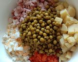 Фото кроку 1 до "Оливье" с мясом.