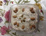 A picture of step 1 of Brown rice flour phirni or pudding.