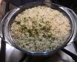 Une image de l'étape 5 de Dôme de riz à la coriandre et laitue de mer.
