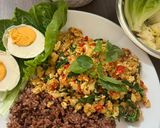 Foto langkah ke 5 dari resep Tahu Tempe Kemangi Tumis Cabe.