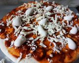 A picture of step 1 of Cheesy pizza.