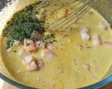 Une image de l'étape 3 de Cake crevettes, curcuma à la farine de millet.