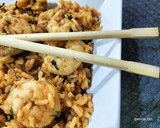 Foto del paso 10 de la receta: Arroz frito con langostinos salteados en salsa de ostras
