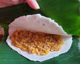 A picture of step 8 of Chakka appam/ steamed jackfruit rice cake.