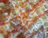 Pizza langkah memasak 8 foto