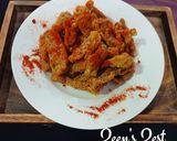 A picture of step 3 of Fried Bombay Duck with Potato flour.