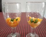 A picture of step 3 of Orange Punch.