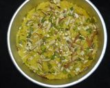 A picture of step 6 of Sev barfi(sindhi style).
