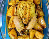 Foto del paso 24 de la receta: Pollo asado a la imperial con patatas asadas, huevos y olivas