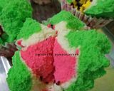 Foto langkah ke 7 dari resep Bolu kukus semangka anti gagal.