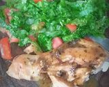 Foto del paso 1 de la receta: Pollo a mostaza, y ensalada de lechuga y tomate 🍅