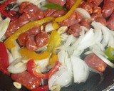 Foto del paso 1 de la receta: Guisantes salteados con chistorra