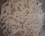 A picture of step 10 of Home Made Fettuccine Alfredo Pasta.