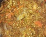 Foto del paso 10 de la receta Arroz caldoso de salmón, setas y langostinos