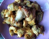 Gambar langkah 1 resipi Ayam Goreng Halia.