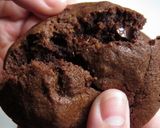 A picture of step 6 of Triple Chocolate Cookies.