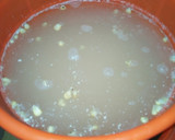 A picture of step 1 of Raw Pap made from scratch.