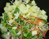 Foto del paso 1 de la receta Sopa de verduras con garbanzos y fideos