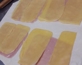 Foto del paso 3 de la receta: Pan relleno de jamón y queso tipo pionono