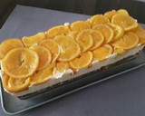 A picture of step 6 of Sig's Orange Upside-Down Cheesecake.